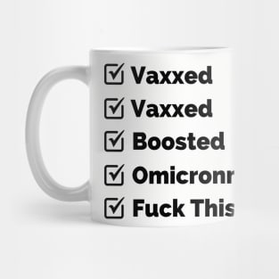 Omicronned (black) Mug